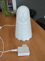 Ikea Solbo uil ledlamp nachtlamp tafellamp wit kinderkamer, Ophalen, Zo goed als nieuw, Minder dan 50 cm