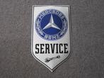 MERCEDES EMAILLE RECLAMEBORD, Verzamelen, Merken en Reclamevoorwerpen, Ophalen, Gebruikt, Reclamebord