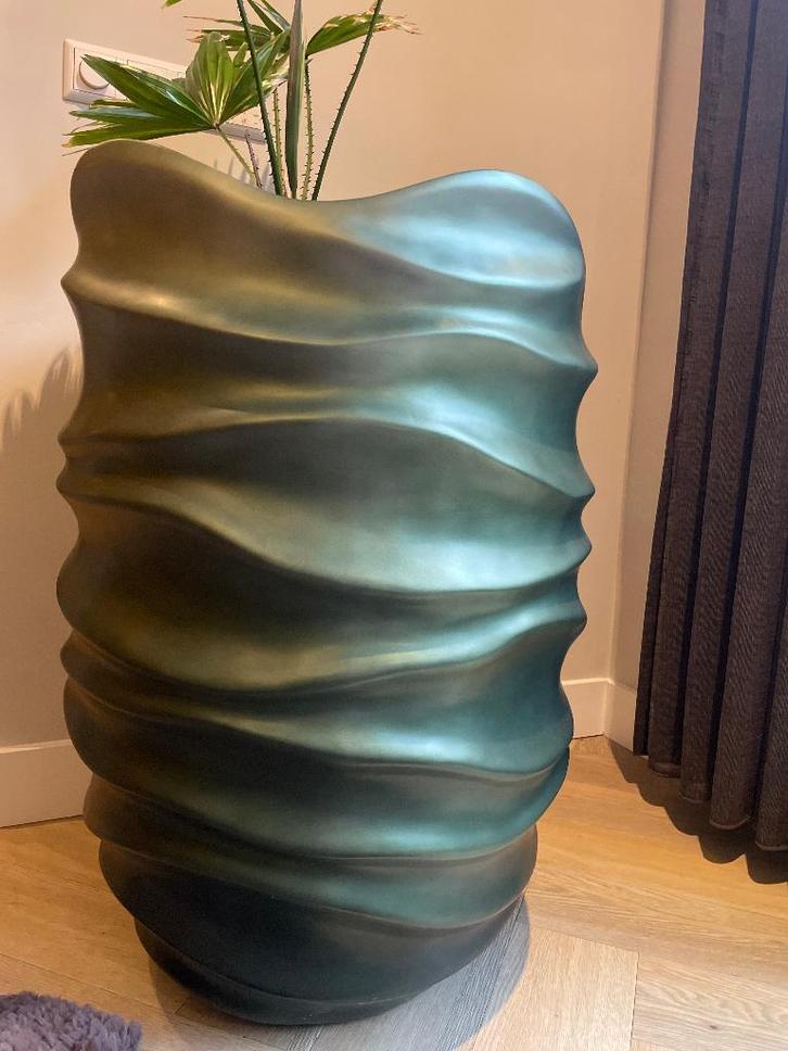 2 x Plantenbak Baq Gradient Lee Pot - kleur mat forest green, Tuin en Terras, Bloembakken en Plantenbakken, Zo goed als nieuw