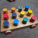 Nooitgedagt Wagen met cilinder blokken 25 cm, Antiek en Kunst, Ophalen of Verzenden
