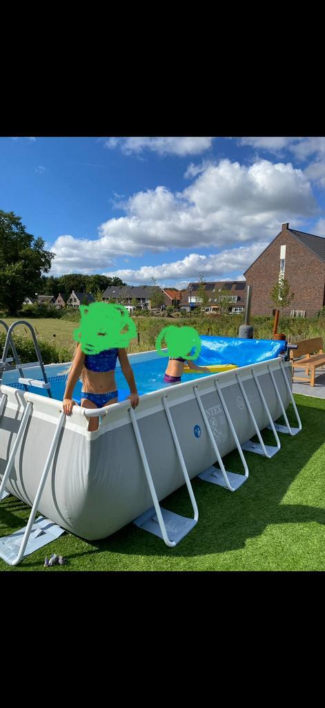 Zwembad met zandfilterpomp en zoutwatersysteem, Tuin en Terras, Zwembad-toebehoren, Gebruikt, Zwembadpomp, Ophalen