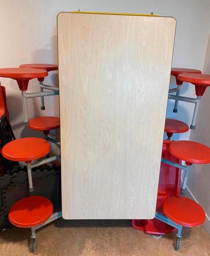 School tafel, Huis en Inrichting, Tafels | Eettafels, 50 tot 100 cm, Rechthoekig, Ophalen