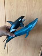 Schleich orca en walvis, Ophalen of Verzenden, Gebruikt, Wild dier, Beeldje of Figuurtje