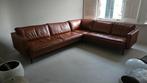 Lederland Cognac Leren Bank, Huis en Inrichting, Banken | Bankstellen, Ophalen of Verzenden, Vierpersoons of meer