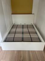 Ikea MALM bed 140x200 wit + lattenbodem - Ophalen!, Huis en Inrichting, Ophalen, Gebruikt, Wit, 140 cm