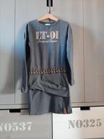 Lt-01 jurk grijs maat 140., Meisje, Ophalen of Verzenden, Zo goed als nieuw, Jurk of Rok