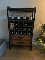 Wijnkast met opbergruimte, Huis en Inrichting, Woonaccessoires | Wijnrekken, Gebruikt, 15 tot 25 flessen, Ophalen of Verzenden