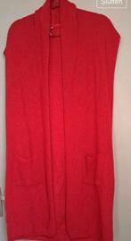 Zoso lang rood gebreid vest nieuwstaat draagmaat 42, Maat 42/44 (L), Ophalen of Verzenden, Zo goed als nieuw, Rood