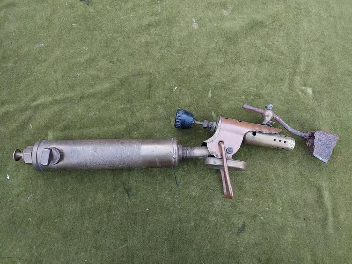 Antieke koperen soldeerbout, spiritusbrander., Antiek en Kunst, Antiek | Gereedschap en Instrumenten, Verzenden