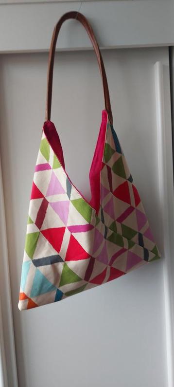 Handgemaakte Triangle bag, origami-tas, damestas,schoudertas beschikbaar voor biedingen