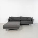 1x Montis Axel Bank 3,5-zits/218cm + Hocker - Antraciet Stof, Gebruikt, Overige maten, 75 tot 100 cm, Ophalen of Verzenden