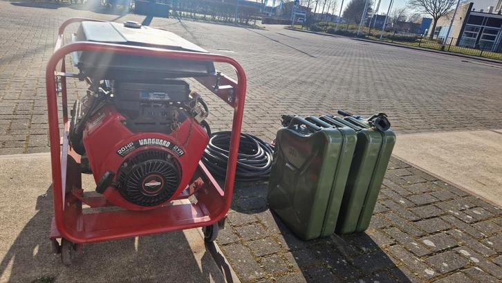 10 kVA Briggs & Stratton (vanguard) krachtstroom aggregaat, Doe-het-zelf en Verbouw, Aggregaten, Gebruikt, Benzine, 10 tot 30 kVA
