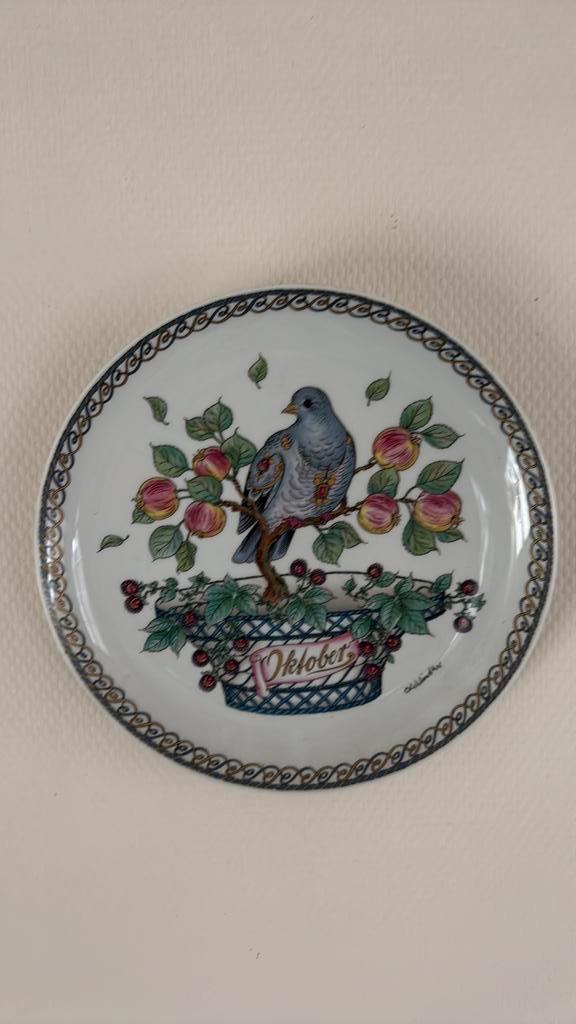 Hutschenreuther wandbord "Oktober" Vogels van de Maand, Antiek en Kunst, Antiek | Woonaccessoires, Ophalen of Verzenden