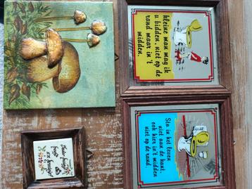 Retro Jaren 70 Wandtegel Set beschikbaar voor biedingen