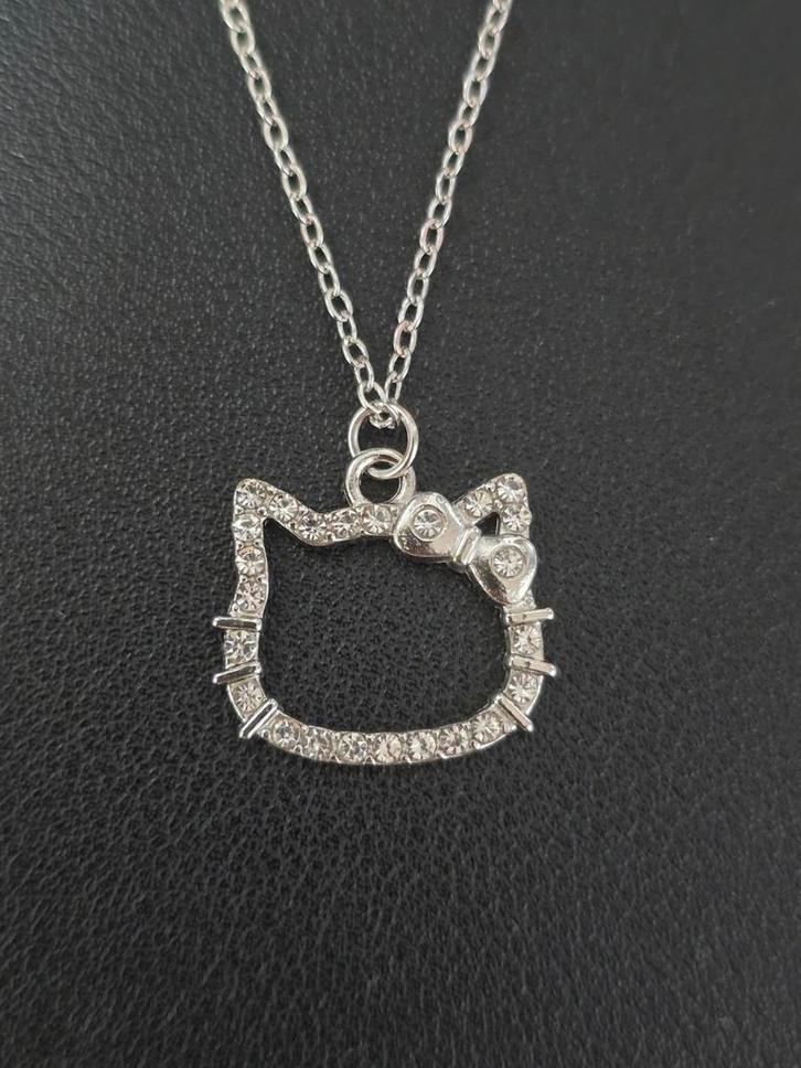 Hello Kitty Ketting met Strass, Sieraden, Tassen en Uiterlijk, Kettingen, Verzenden