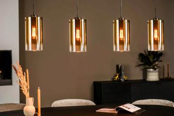 Luxe Gouden Hanglamp 4-Lichts - Sfeervolle Verlichting beschikbaar voor biedingen
