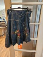 Aparte jeans rok merk fitt maat 46 met lovertjes, Verzenden, Zo goed als nieuw, Maat 46/48 (XL) of groter, Blauw