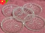 Vintage Petit Four Schaaltjes – Geperst Glas, Ophalen of Verzenden, Glas, Overige stijlen, Schaal of Schalen