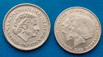 2 laatste guldens Juliana - 1980, Postzegels en Munten, Munten | Nederland, Verzenden, Koningin Juliana, 1 gulden, Setje