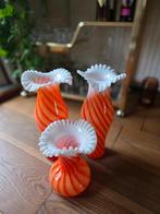 Set van 3 Opaline Florence vazen, Antiek en Kunst, Ophalen of Verzenden