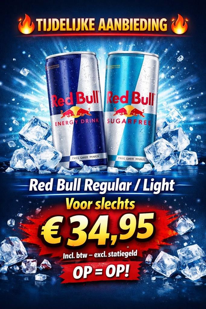 Red Bull Regular of Light, Ophalen of Verzenden