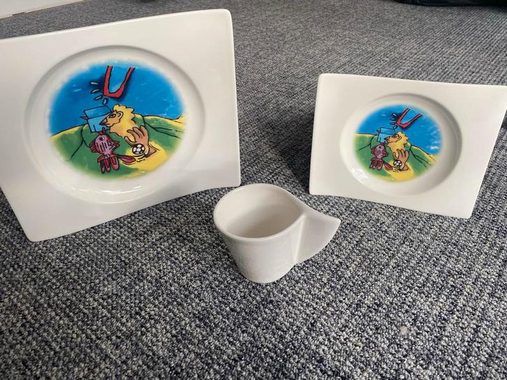 Villeroy & Boch New Wave Vegro Limited Edition Borden, Huis en Inrichting, Keuken | Servies, Gebruikt, Bord(en), Overige stijlen