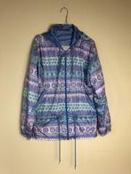 Vintage jasje - jacket - 90s - print - lila paars - 38/40, Gedragen, Maat 38/40 (M), Vintage, Ophalen of Verzenden