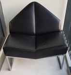 Leolux Lounge Chair Zwart model Wibber Friedrich Hill, Zwart, Ophalen of Verzenden, Zo goed als nieuw, Metaal