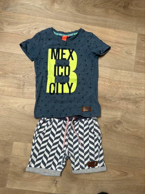 Leuke zomerset B.Nosy (shirt + korte broek) maat 110/116, Kinderen en Baby's, Kinderkleding | Maat 110, Gebruikt, Jongen, Ophalen of Verzenden