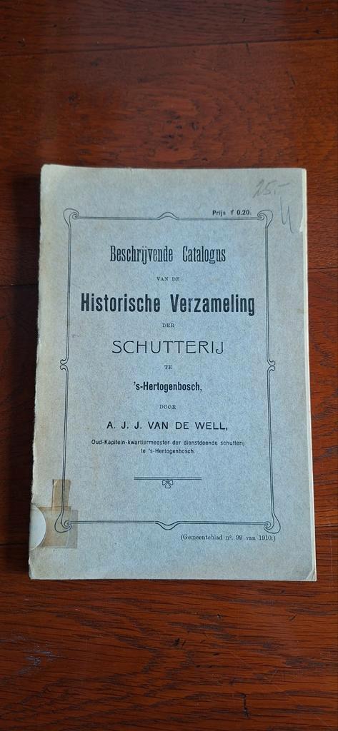 Catalogus Historische Verzameling Schutterij bosch, Boeken, Catalogussen en Folders, Gelezen, Catalogus, Ophalen of Verzenden