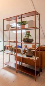 2x VITTSJÖ Stellingkast - Koper/Marmerlook Wit 51x175cm, Ophalen, Zo goed als nieuw