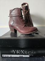 Nieuw YKK & Co leren enkellarzen maat 37, YKX & Co, Zwart, Lage of Enkellaarzen, Nieuw