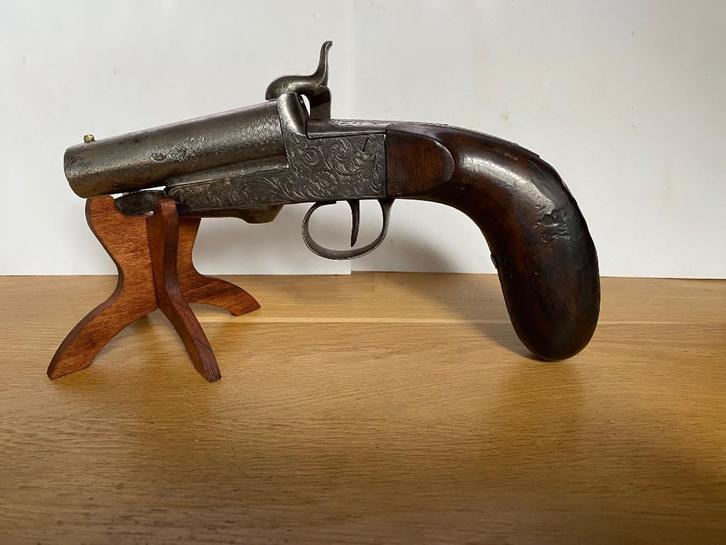 Zeer Apart Penvuur Pistool Cal.16, Antiek en Kunst, Antiek | Overige Antiek, Ophalen of Verzenden