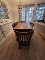 Bijlsma eetkamer tafel met 6 stoelen, Huis en Inrichting, Complete eetkamers, Ophalen, Zo goed als nieuw, 4 tot 6 stoelen