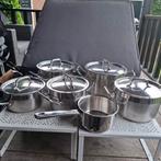 Pannenset, Ophalen of Verzenden, Gebruikt, Rvs, Pannenset
