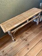 Bohemian bankje webbing bamboe, Ophalen of Verzenden, Zo goed als nieuw, Rechthoekig, Minder dan 50 cm