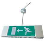 Nooduitgang bord met verlichting Van Lien mancave 2305, Huis en Inrichting, Lampen | Hanglampen, Gebruikt, ?, Industrieel, Van Lien