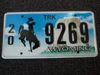 Kentekenplaat licenseplate Wyoming 3 USA, Verzamelen, Auto's, Gebruikt, Ophalen of Verzenden