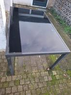 Gratis buiten eettafel, Tuin en Terras, Tuintafels, Ophalen, Gebruikt, Rechthoekig, Hout