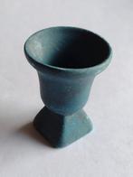 keramische bloempot op voet in blauw / miniatuur, Ophalen, Nieuw, Gebruiksvoorwerp