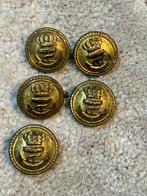 Vintage Marine Knopen - Set van 5, Hobby en Vrije tijd, Naaien en Fournituren, Ophalen of Verzenden, Gebruikt, Knoop of Knopen