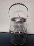 Mooie snoeppot koekjespot met geslepen glas, Antiek en Kunst, Antiek | Glas en Kristal, Ophalen of Verzenden