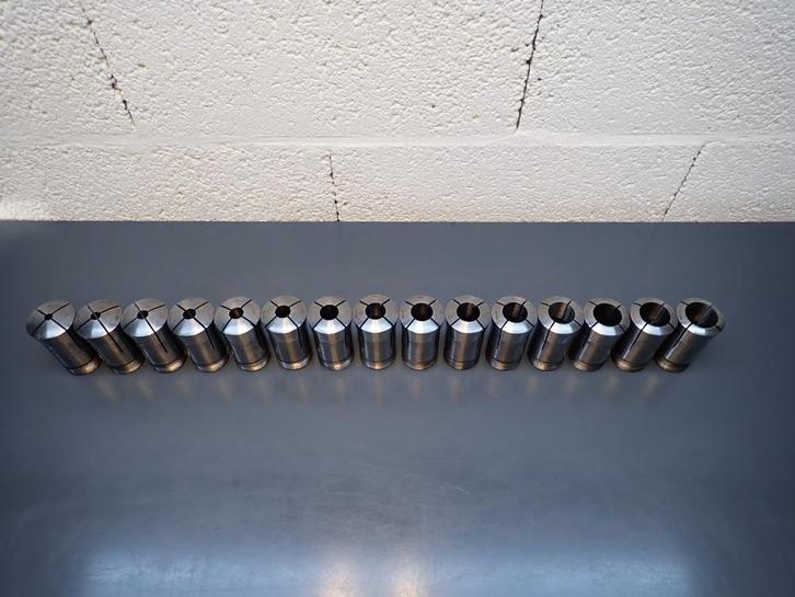 Hardinge 2J Collets / Spantangen set / Collet set, Doe-het-zelf en Verbouw, Draaibanken, Gebruikt, Ophalen of Verzenden