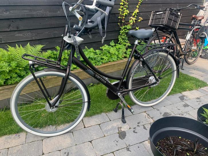 Cortina fiets met 7 versnellingen, Fietsen en Brommers, Fietsen | Dames | Moederfietsen, Zo goed als nieuw, Overige merken, Dubbele standaard