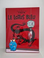 Kuifje/Tintin Emaille bord 61x45cm Blauwe Lotus, Ophalen of Verzenden