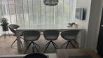 Massiek eiken tafel 250x90cm inclusief bank, wit, Huis en Inrichting, Tafels | Eettafels, Ophalen, Eikenhout, 200 cm of meer, 50 tot 100 cm