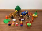 Playmobil 1.2.3. Dieren en poppetjes tractor, boom enz, Ophalen of Verzenden, Los playmobil, Zo goed als nieuw