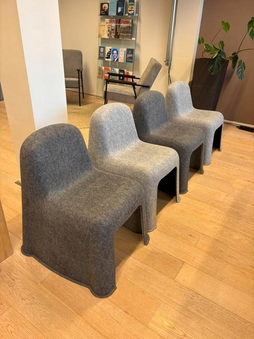 Hay Nobody stoel, 4 stuks, 2 soorten grijs, Huis en Inrichting, Stoelen, Zo goed als nieuw, Vier, Overige materialen, Grijs, Ophalen