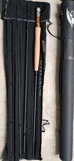 Vliegenhengel #5 9feet 4 piece  medium fast, Ophalen of Verzenden, Zo goed als nieuw