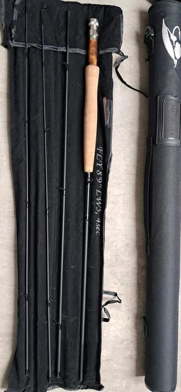 Vliegenhengel #5 9feet 4 piece  medium fast  beschikbaar voor biedingen